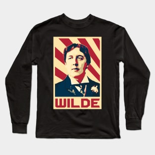 Oscar Wilde Retro Propaganda Long Sleeve T-Shirt